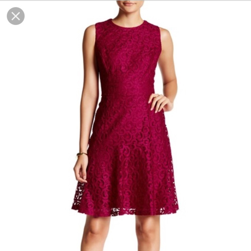 Nine West Sleeveless Lace Dress